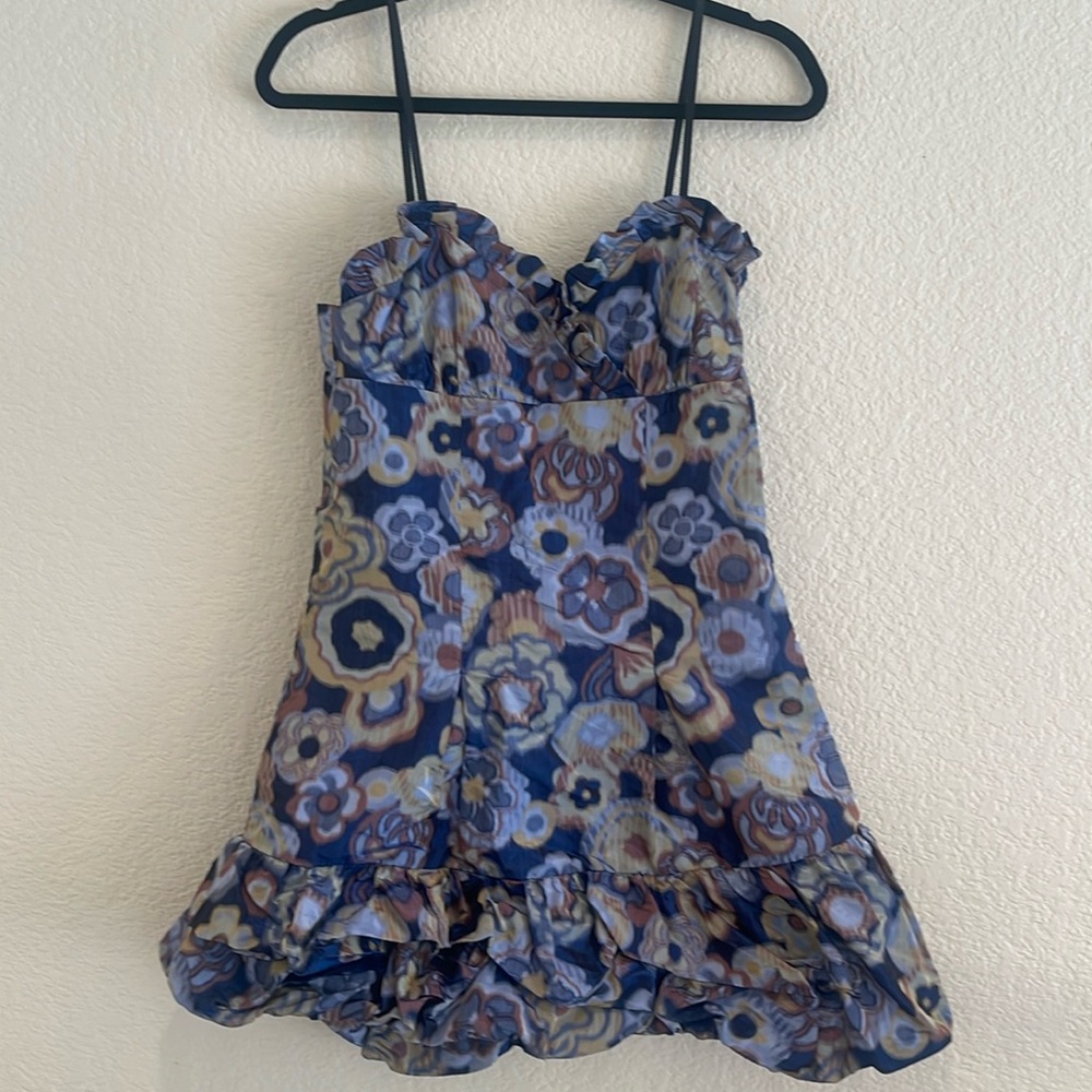 Sea New York Floral Mini Dress - Blue